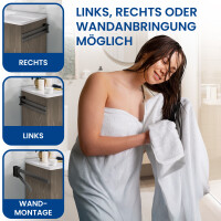 Handtuchhalter Bath-O-Line schwenkbar 420mm 2-armig | schwar