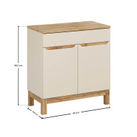 Stand-Waschtisch KALLI Kaschmir 80cm mit MDF-Oberplatte Wota