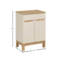 Stand-Waschtisch KALLI Kaschmir 60cm mit Wotan-Oberplatte &a