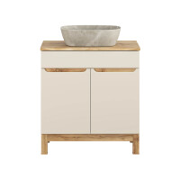 Badmöbel-Set KALLI Kaschmir 80cm Baumkante 3-tlg. mit A