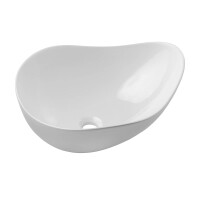 Badmöbel-Set KALLI Kaschmir 80cm 2-tlg. mit Wellen-Kera