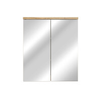 Spiegelschrank KALLI Kaschmir 60cm 2-türig mit Ablagen 