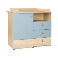 Babyzimmer-Set RUDY 2-teilig | Bett & Wickelkommode | na