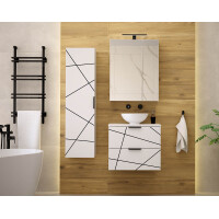 Badset 3-tlg. Waschtisch 60cm STRIATA |...