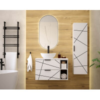 Badset 3-tlg. Waschtisch 80cm STRIATA |...