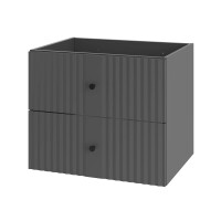 Waschtisch 60cm AshLine | Graphit Aufsatzbecken oval 3