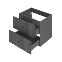 Waschtisch 120cm AshLine | Graphit mit Einbaubecken 4