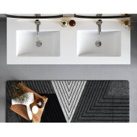 Waschtisch 120cm AshLine | Graphit mit Einbaubecken 6