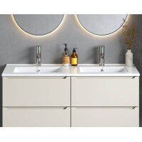 Waschtisch 120cm AshLine | Graphit mit Einbaubecken 7