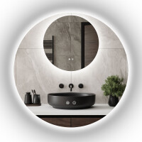 Waschtisch Set 60cm 3tlg. AshLine | Graphit mit Einbaubecken