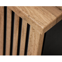 Waschtischunterschrank Tribune 60cm | Schwarz - Wotan-Eiche 