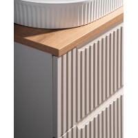 Waschtischunterschrank ILUNA 50cm mit Türen | Kaschmir 