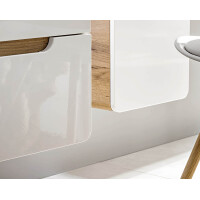 Waschtischunterschrank ARUBA 50cm | eiche-schwarz 4