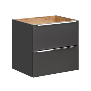 Waschtischunterschrank CAPRI 60cm | schwarz-goldeiche
