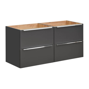 Waschtischunterschrank CAPRI 120cm | schwarz-goldeiche