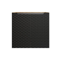 Waschtischunterschrank OZEAN Onyx 60cm Türen | schwarz-