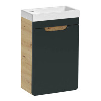 Waschtischunterschrank ARUBA 40cm | eiche-schwarz 3