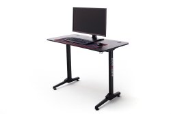 Gaming Desk Schreibtisch DXRacer "EIGHT" LED 111cm | Carbon-Optik