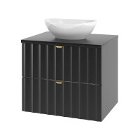 Waschtisch 60cm RAILIQUE | Matt-Schwarz  gallery