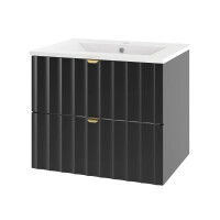 Waschtisch 60cm RAILIQUE | Matt-Schwarz  gallery