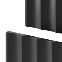 Waschtisch 80cm RAILIQUE | Matt-Schwarz mit Aufsatzbecken 6