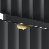 Waschtisch 80cm RAILIQUE | Matt-Schwarz mit Einbaubecken 5