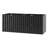 Waschtisch 120cm RAILIQUE | Matt-Schwarz zum Unterbau 3