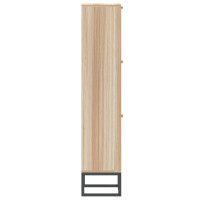 Schuhschrank 52x120x25cm Gitter-Front Kiefer Holzoptik 6