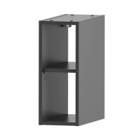 Waschtisch 80cm RAILIQUE | Matt-Schwarz mit Regal zum Unterb