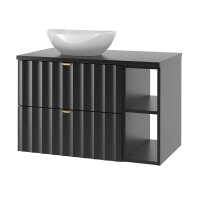 Waschtisch 80cm RAILIQUE | Matt-Schwarz  gallery