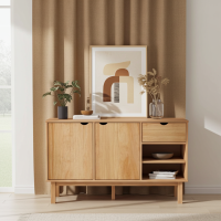 LUNDRA Sideboard Kiefer massiv 114x43x73,5cm – skandin