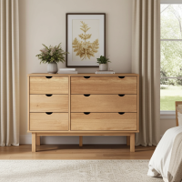 LUNDRA Schubladenschrank Kiefer massiv 111x43x73,5cm - skand