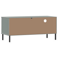 LINJEN TV-Schrank Kiefer massiv grau 106x40x46,5cm 7