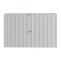 Badset 80cm 3tlg. RAILIQUE | Matt-Weiß mit Aufsatzbeck