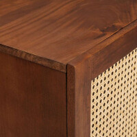CANEBURN Sideboard Mangoholz/Rattan 40x33,5x75cm – 1 T