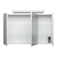 Spiegelschrank CALLEGOS 100cm 3-türig | mit LED-Leiste 