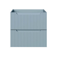 ILUNA Blue Waschtisch 60cm babyblau mit weißer Oberpla