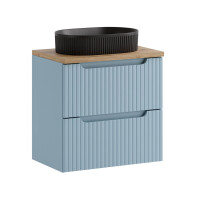 ILUNA Blue Waschtisch 60cm babyblau Eich gallery