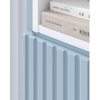 ILUNA Blue Bad Hochschrank 140cm hoch 2-türig | babybla