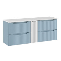 ILUNA Blue Waschtisch 140cm babyblau wei gallery