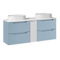 ILUNA Blue Waschtisch 140cm weiße  gallery