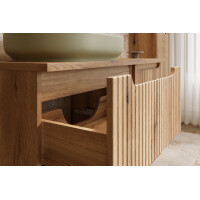 ILUNA Coast Waschtisch 50cm Eiche ohne Platte und Becken 5