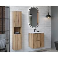 ILUNA Coast Waschtisch 50cm Eiche ohne Platte und Becken 7