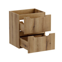 ILUNA Coast Waschtisch 50cm Eiche ohne Platte und Becken 3