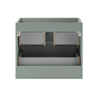 Doppelwaschplatz OLIVA VERDE 120cm | mit Einbaubecken | matt