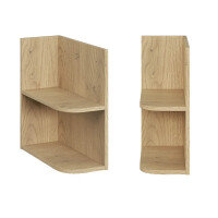 Waschplatz OLIVA VERDE 100cm | mit Oberplatte 2x Regal rund 