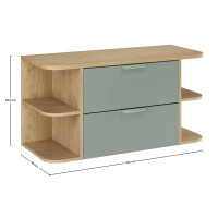 Badset OLIVA VERDE 4-teilig 100cm | Spiegel & Hochschran