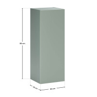 Hochschrank OLIVA VERDE 160cm hoch | mit Regal 2-türig 
