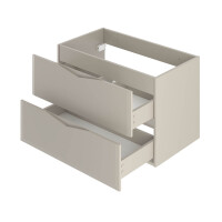 Facetta Badmöbel-Set 3-teilig Kaschmir 80cm ovales Aufs