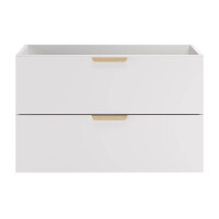 Waschplatz OLIVA BLANCA 80cm | ohne Oberplatte | mattwei&szl